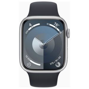 שעון חכם Apple Watch Series 9 45mm Aluminum Case Rubber Sport Band GPS +‎ Cellular אפל